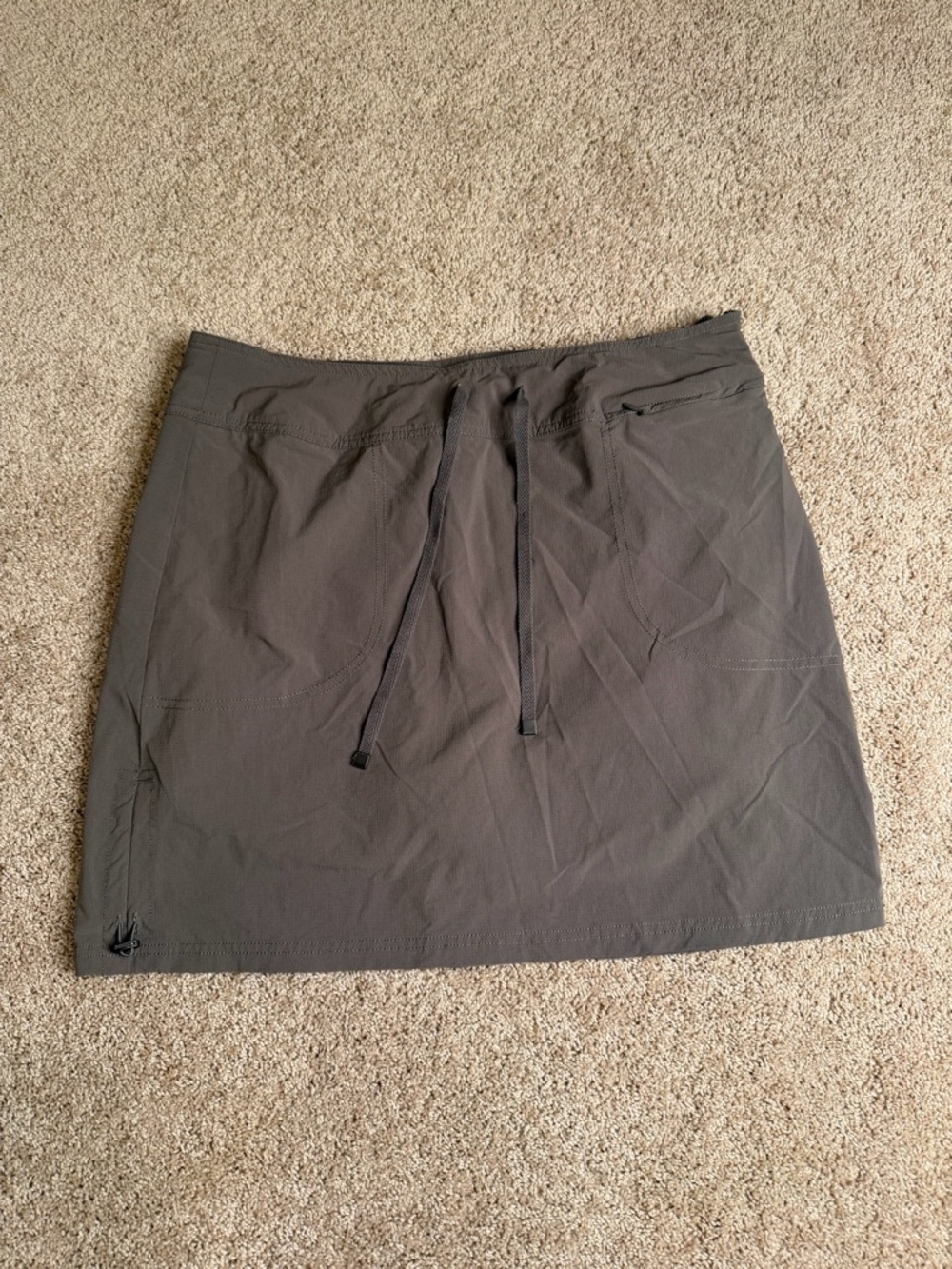 GreenTea Green Gray Athletic Skort Built In Shorts Lightweight Size XXL